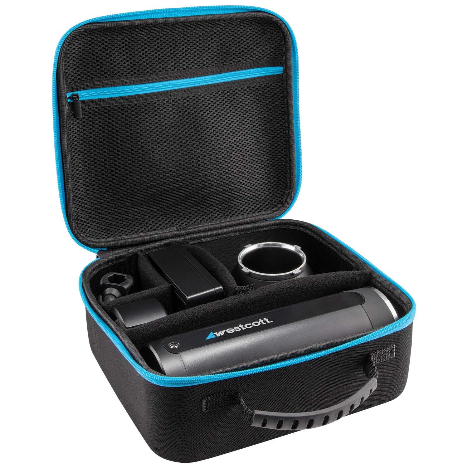 Westcott Westcott FJ200 Round Head Pocket Strobe with 1.3 sec. Recycle Time, TTL, HSS Includes Tilter Bracket, 30-Degree Honeycomb Grid with Gel Clip & Pixel Advance Accessories and Travel Bundle | FJ200