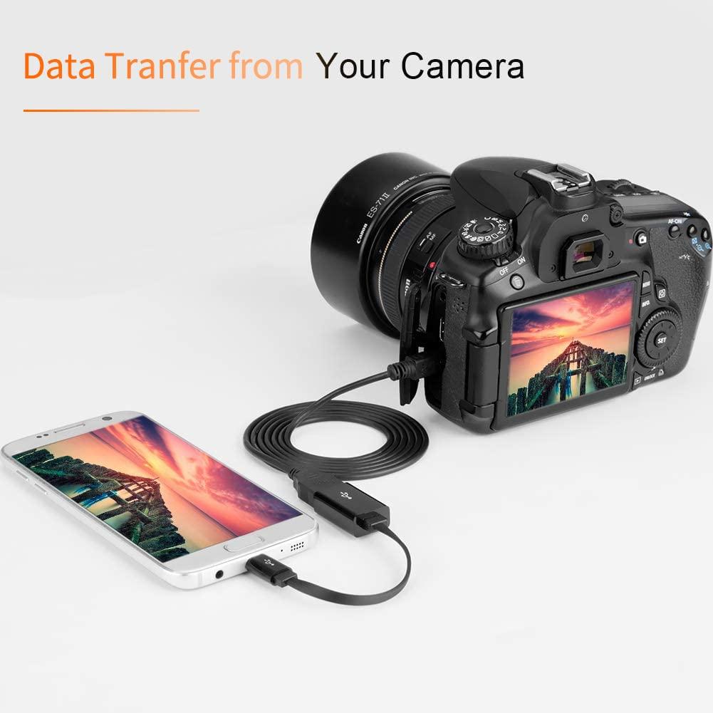 CableCreation CableCreation USB to Micro USB Adapter 0.15m, USB 2.0 Male to Female for USB Micro-B Devices S7, Flash Drive, Mouse, Keyboard, Game Controller, Aluminum Space Gray