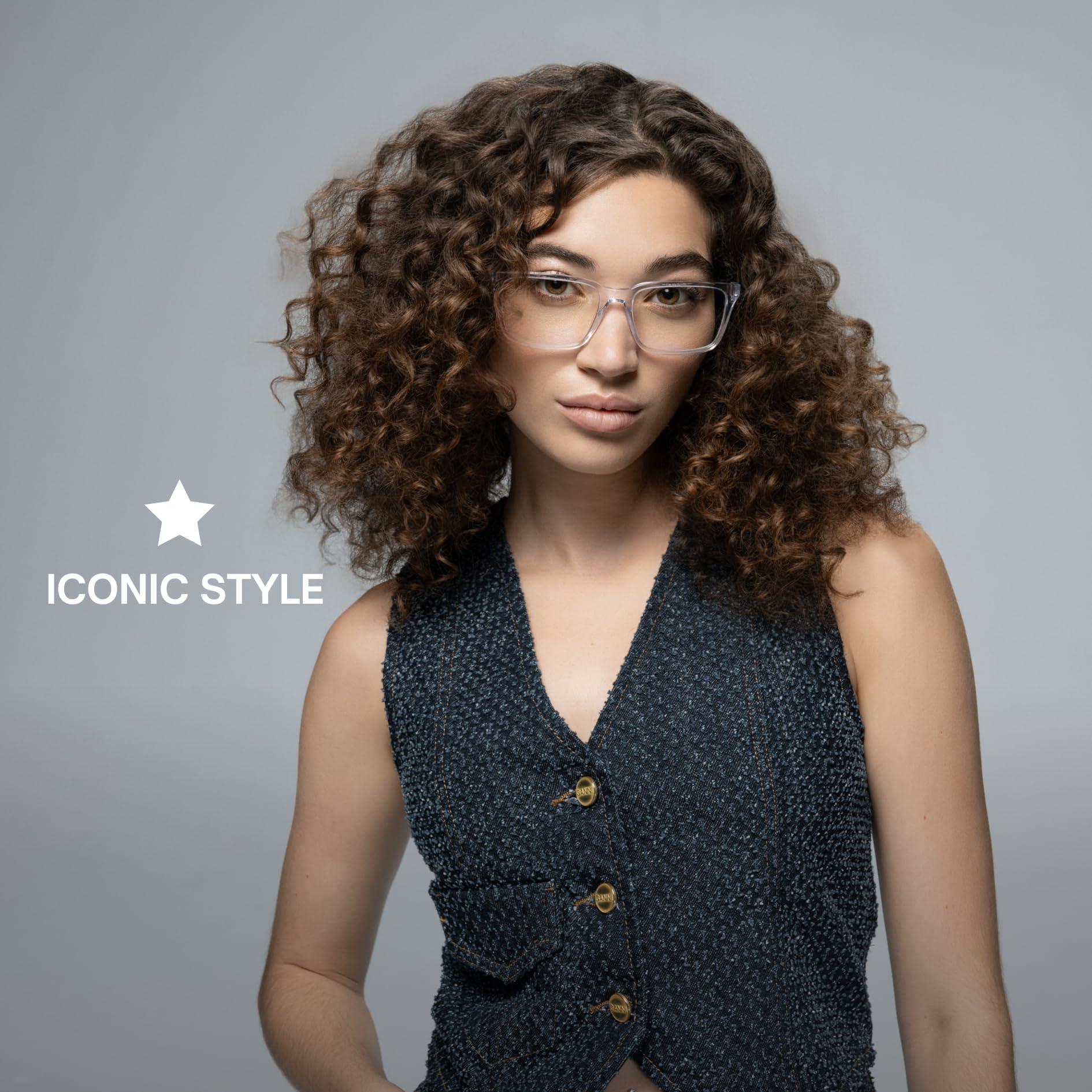 Lucyd Lucyd Lyte (2025 Version) Smart Glasses for Men - Bluetooth Smart Eyewear with Light Adaptive Photochromic Lenses, Open Ear Speakers & Microphone - Eclipse (Standard)