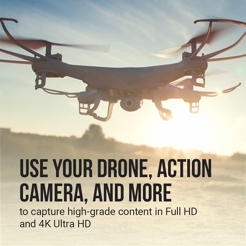 PNY PNY 64GB Elite-X Class 10 U3 V30 microSDXC Flash Memory Card, 3 Count (Pack of 1) - 100MB/s, Class 10, U3, V30, A1, 4K UHD, Full HD, UHS-I, Micro SD