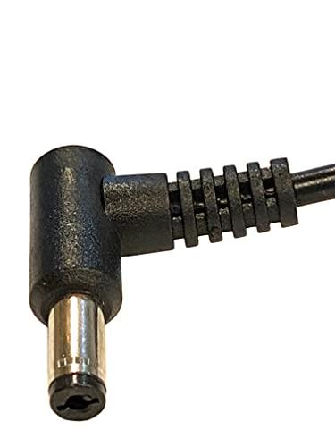 Keen Eye 2 Pack of 1 Foot Right Angle DC Power 5.5mm x 2.1mm Patch Cables Wire Male to Male Patch Cables