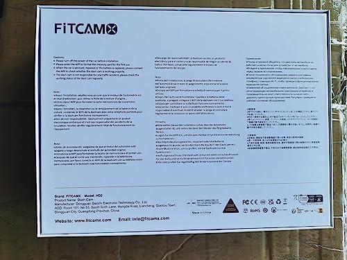 FITCAMX Fitcamx 4K Dash Cam Compatible with BMW F Chassis (Model C) 1 2 3 4 5 7 Series X1 X2 X3 X4 X5 X6 X7, OEM Look, 2160P UHD Video, Loop Recording, WiFi & APP, G-Sensor, Easy to Operate, 64GB Card