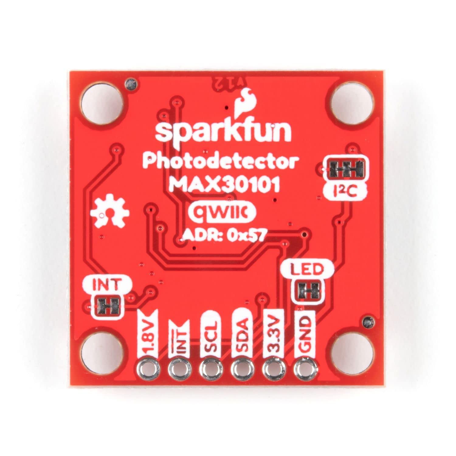 SparkFun SparkFun Photodetector Breakout - MAX30101 (Qwiic) - Includes MAX30101 Highly Sensitive Optical Sensor - Particle (i.e. Smoke) Detection Proximity Measurements Photoplethysmography
