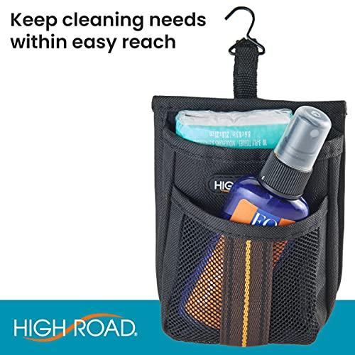 High Road High Road Air Vent Mount Car Cell Phone Holder with Soft Lined Back Pocket and Front Mesh Storage Pocket