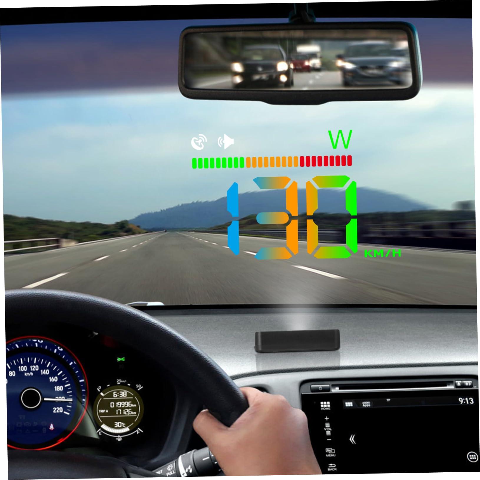 HOMSFOU HOMSFOU Drive Display Car Speedometer Digital Speed Car Compass Dashboard Windshield Speedometer Auto Display