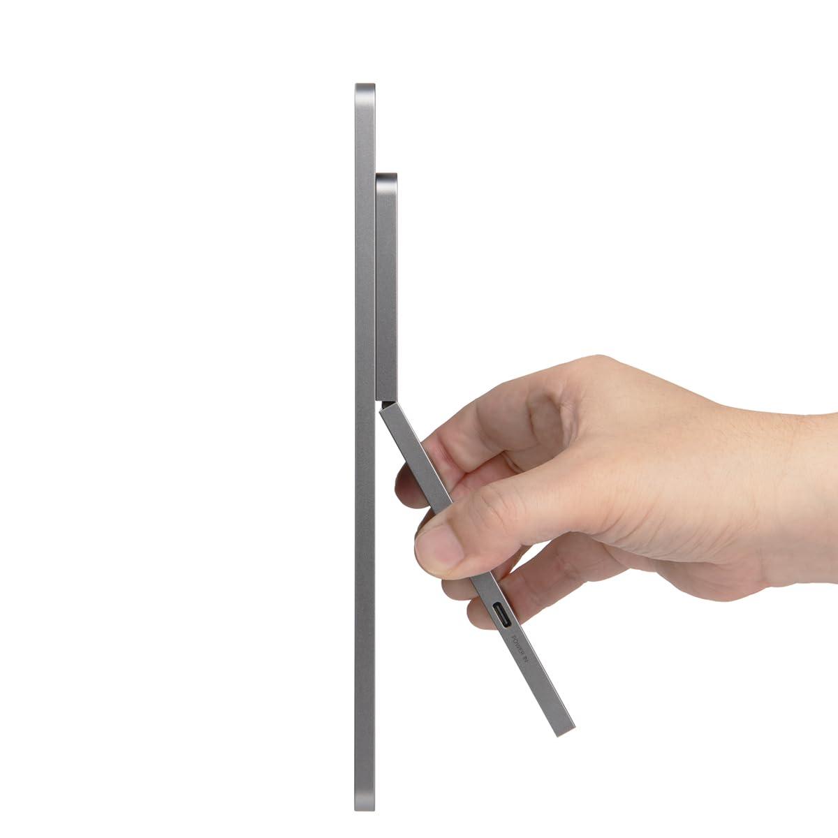 SOTSU SOTSU FlipAction Go 14" Premium Portable Monitor SFA14PMMG | Robust but Lightweight | Tempered Glass Cover | 1080p | 400 Nits | 100% sRGB | 5W | Super Versatile | USB C or Mini HDMI