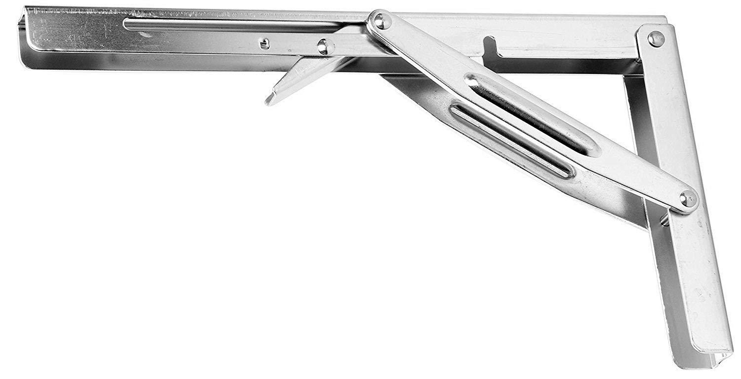 SeaLux Marine Products SeaLux Stainless Steel Heavy Duty Folding Bracket for Table,Shelving,Bench Max Load 550 lbs