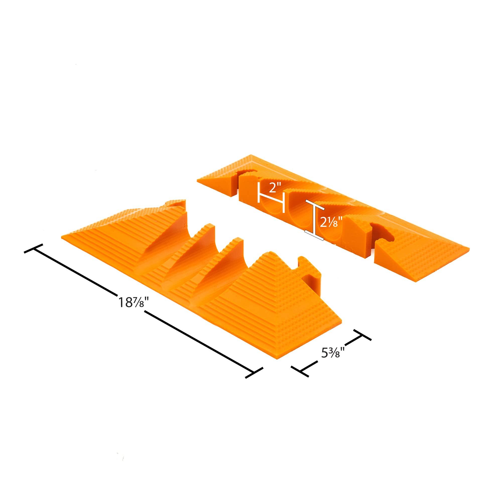 Elasco Products End Caps for Elasco MightyGuard 2" Three-Channel Cable Protectors