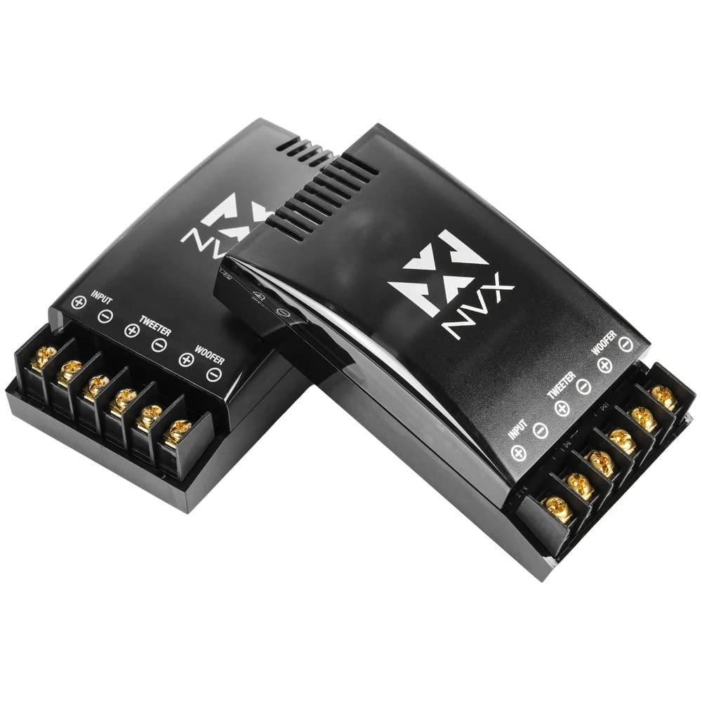 NVX NVX XSP65KIT 6.5\" Car Speakers, 600W Max, 200W RMS, 2-Way 6-1/2 inch Component System w/ 1\" Silk Dome Tweeters & Passive X-Overs, Easy to Install in Cars/Trucks/Doors (Pair)