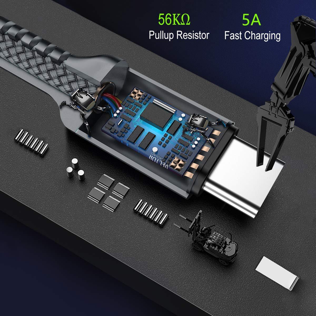 Basesailor Basesailor USB to USB C Adapter Bundle with USB C to C 100W Cable, Compatible with MacBook Pro,iPad Air 4 5 5th Mini 6 Generation,Surface Go 2,Samsung Galaxy S20 S21 S22