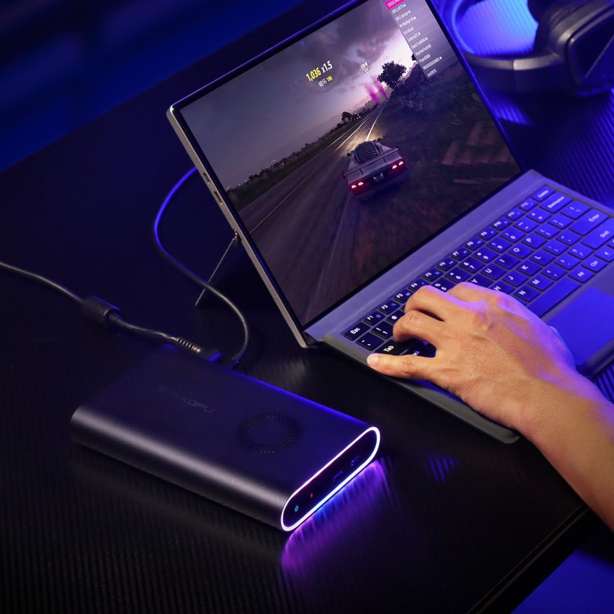 ONEXPLAYER ONEXGPU eGPU Dock: New Hardware - Oculink Support, AMD Radeon RX 7600M XT, 8GB GDDR6, 300W Charger, USB-C 4.0, Quad Monitor, 4K Gaming - World's 1st Portable eGPU with 4TB NVMe PCIE 3.0 2280 Storage