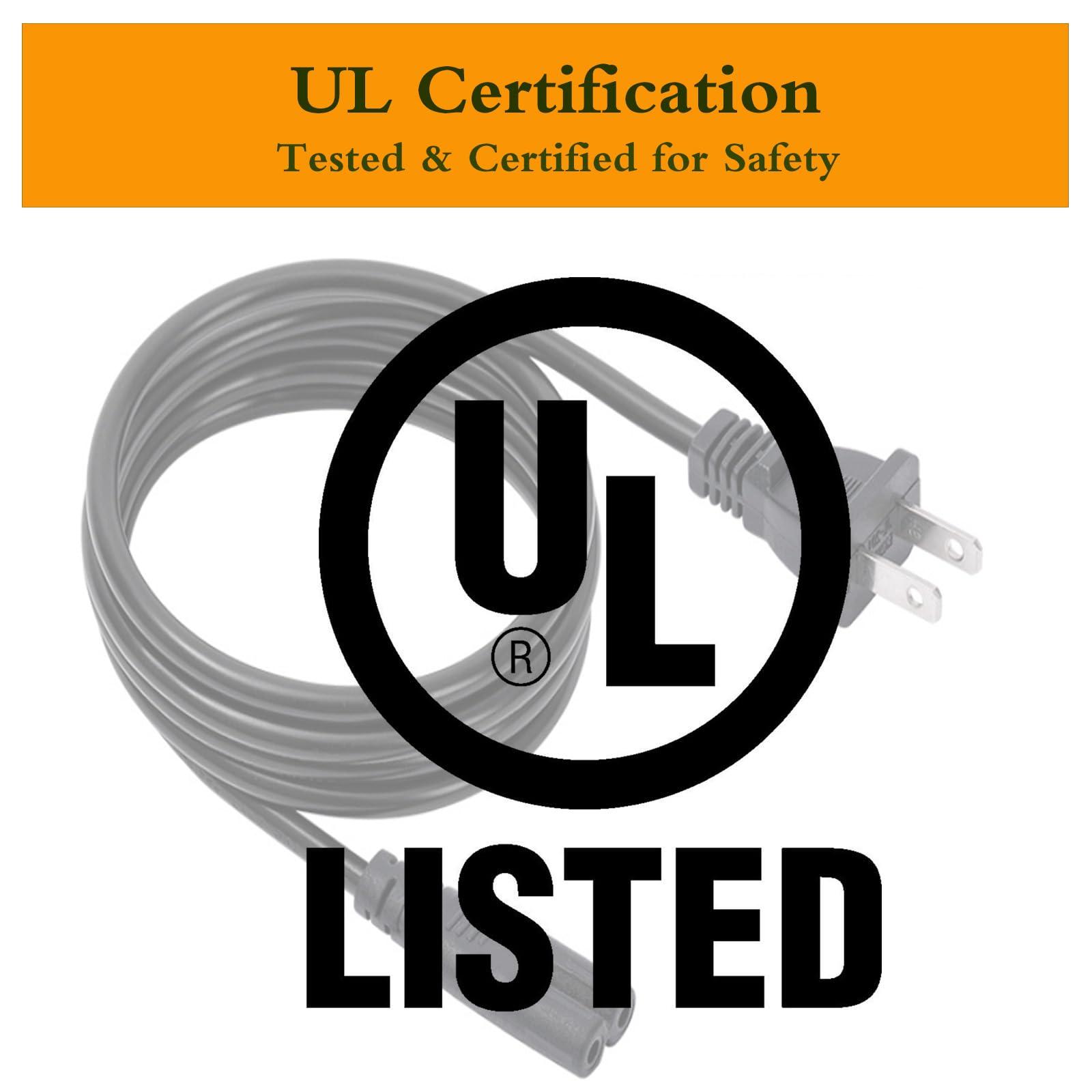 AUZERES Power Cord Cable Compatible with Apple TV 1st, 2nd, 3rd, 4th, 5th Generation Replacement Apple TV Power Cord