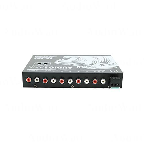 Audiobank Audiobank 5 Band in-Dash Stereo Graphic Equalizer with Line Driver with Three Stereo RCA Outputs/Frequency Response: 10Hz to 50000Hz 1dB / Maximum Output Voltage AB-EQ05