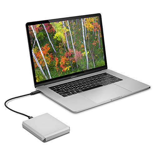 LaCie LaCie Mobile Drive, 2 TB , External Hard Drive HDD Moon Silver, USB-C USB 3.0, With Rescue Services (STHG2000400)