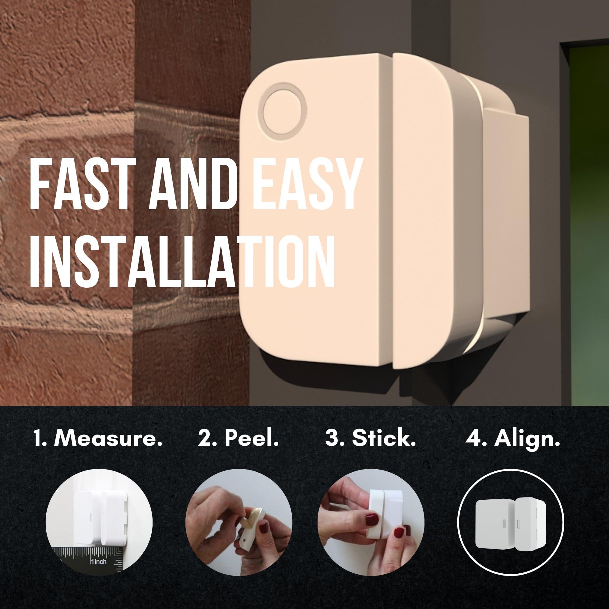 Security Sensor Spacers 2 Pack Sensor Riser for Ring Alarm Contact Sensor Entry Alarm System Self-Adhesive DIY Window & Door Security System Accessories (1-inch)