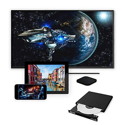 archgon Archgon External CD DVD Drive Support Android TV, Smartphone, Tablet and Projector | Free Android APP Available | Windows 10 and Mac Compatible | Model Stream Mini Pro