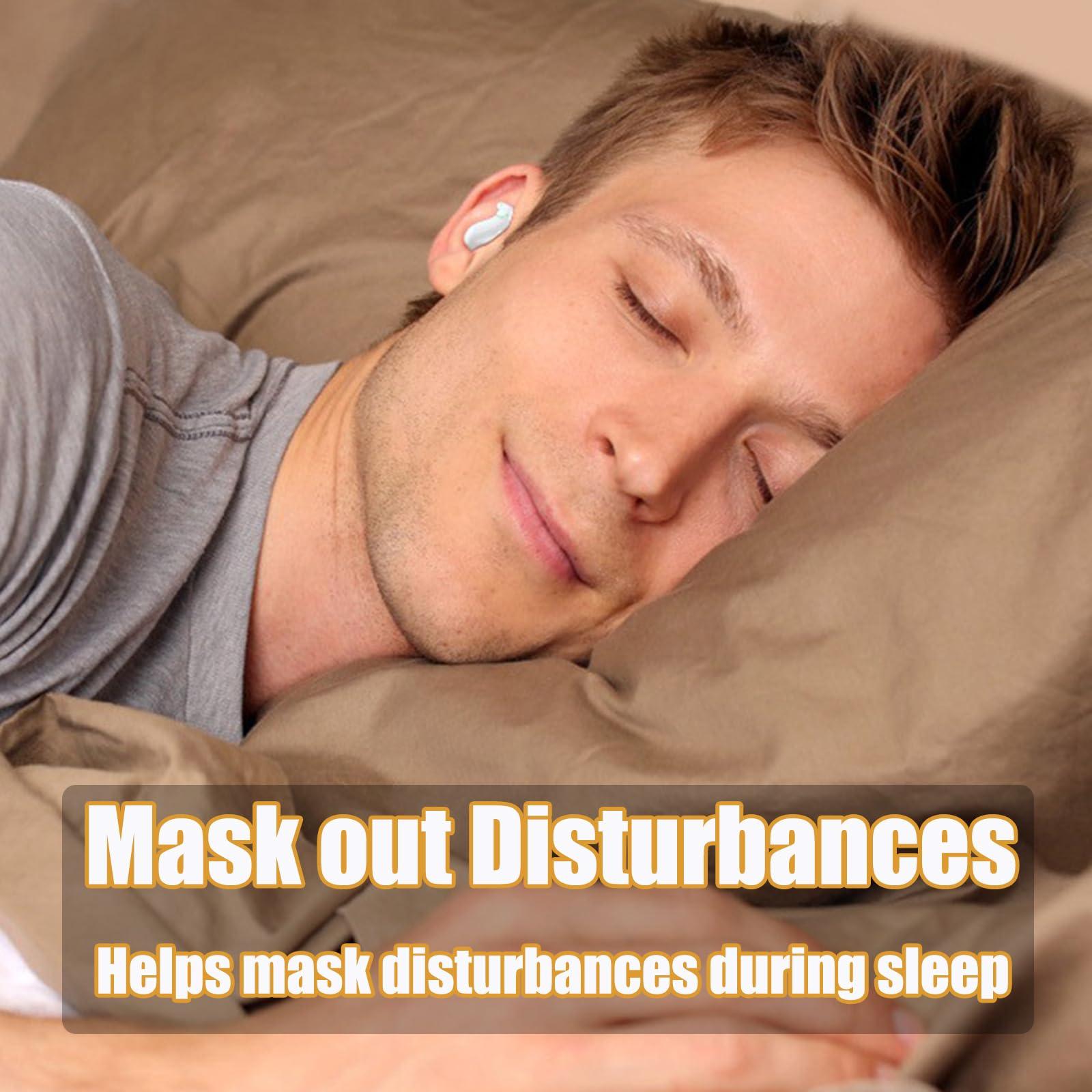 MOSSANTFUL Sleep Earbuds Headphones for Sleeping Suitable for Games Sports Work Bluetooth 5.2 with Charging Box,Sleeping Headphones for Side Sleepers,invisible earbuds,Discreet Bluetooth Earpiece for Work