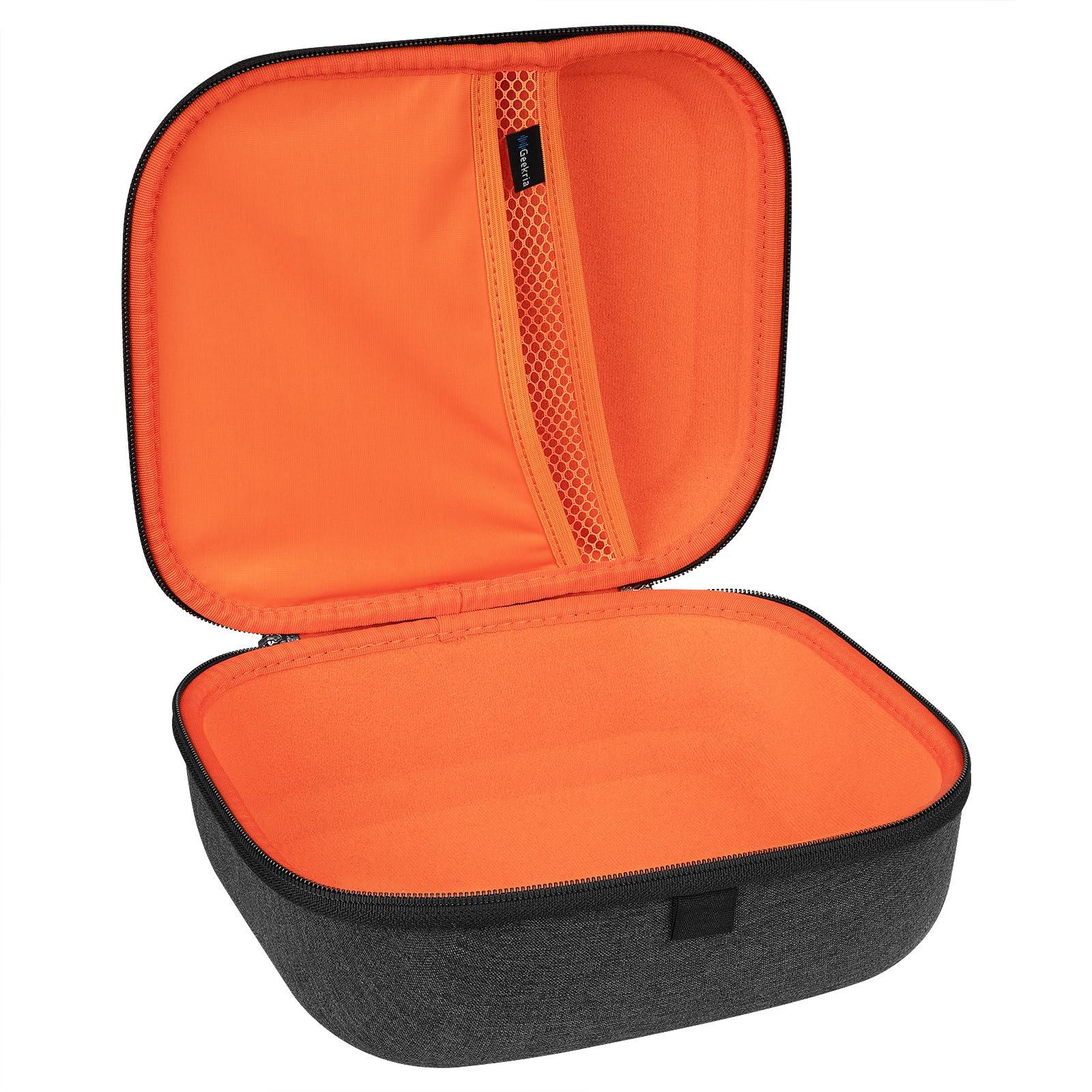 GEEKRIA Geekria Shield Headphones Case Compatible with AKG K 240, K 92, Q701, K 712 Pro, K 702, K 701 Headphones, Replacement Protective Hard Shell Travel Carrying Bag with Cable Storage (Dark Grey)