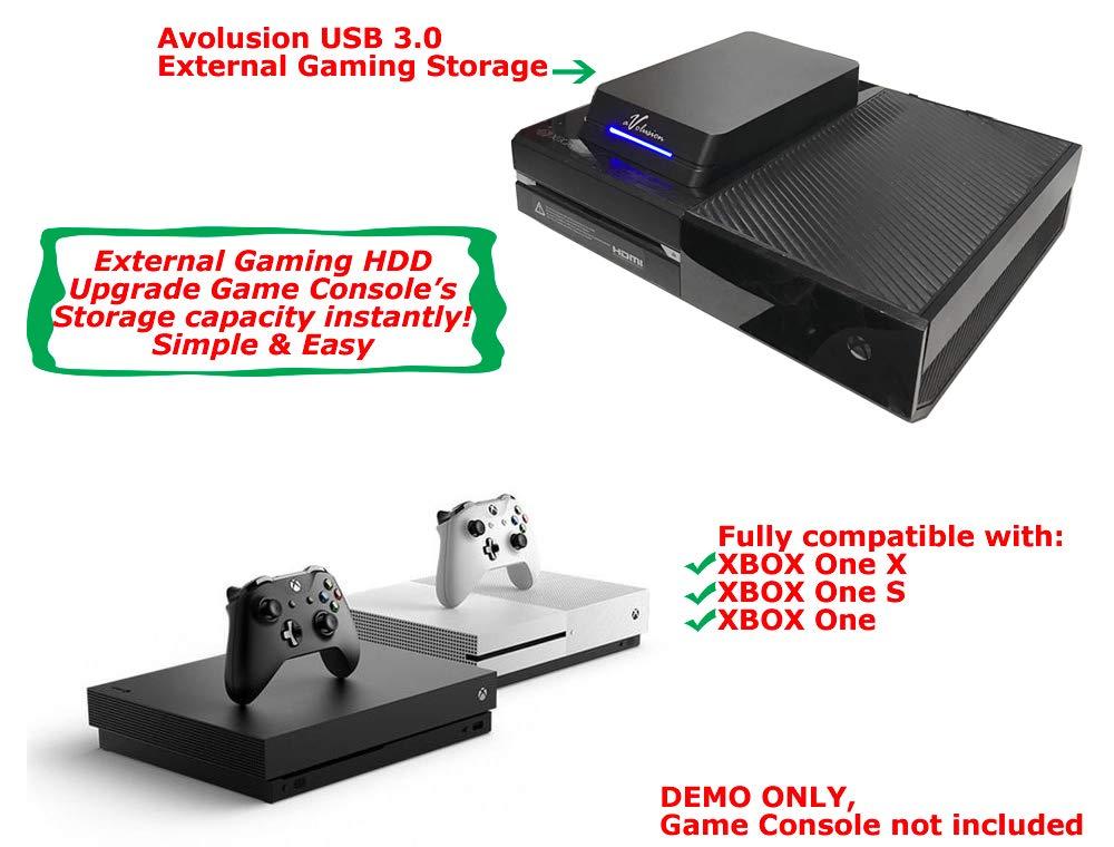 Avolusion Avolusion HDDGear Pro 7200RPM 256MB Cache USB 3.0 External Gaming Hard Drive (for Xbox Series X |S, ONE X/S, Pre-Formatted) (Renewed) (4TB)