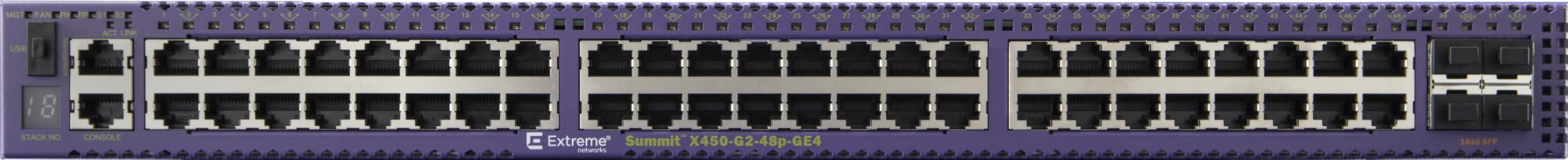 Extreme Networks, Inc Extreme Networks Summit X450-G2-48p-GE4 Ethernet Switch