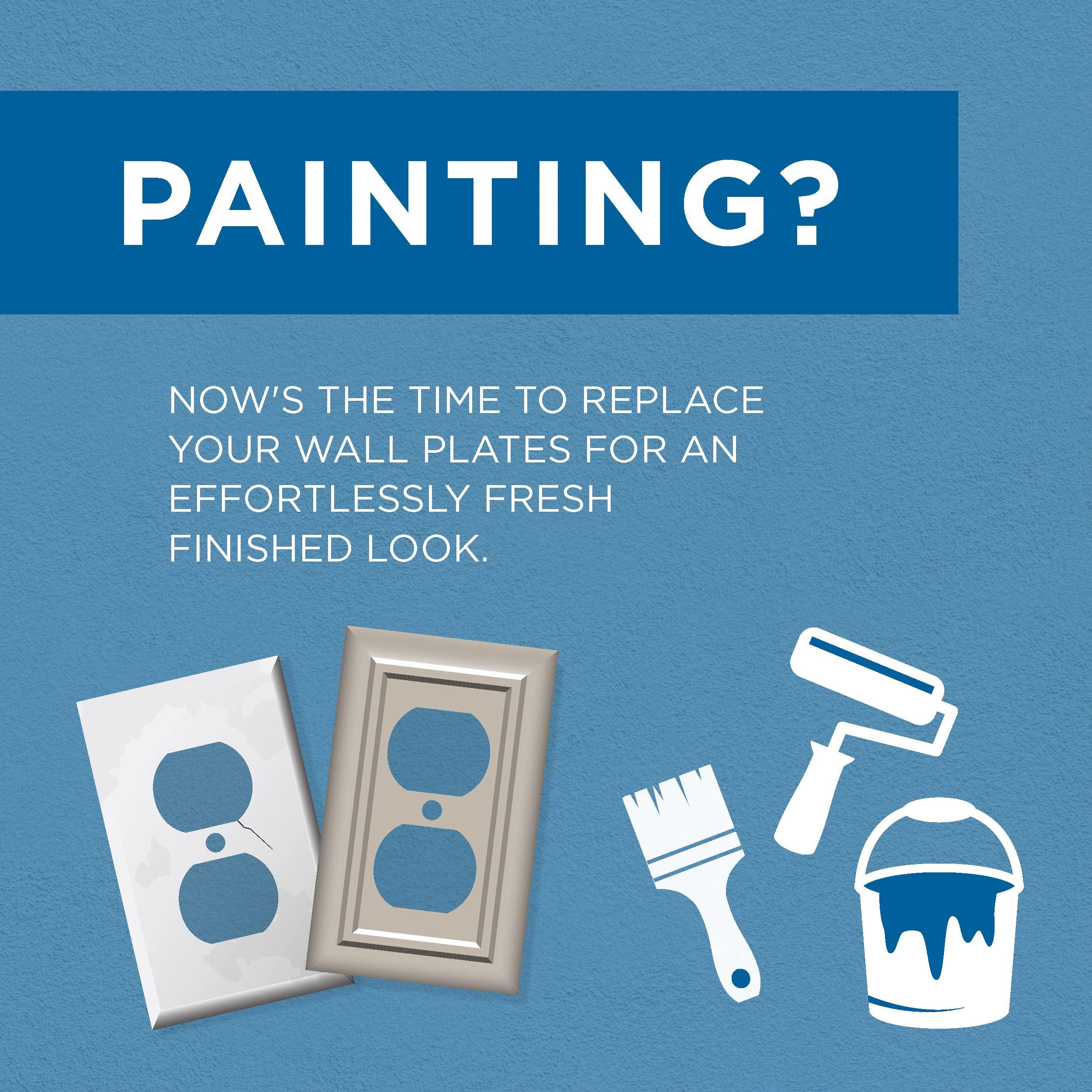 Franklin Brass Franklin Brass Classic Lace (1-Pack) Decorative Light Switch Cover Wall Plate Wall Plate Brushed Nickel 1-Gang Wall Plate Switch/Toggle Plate Guards Electrical Outlet Covers W35070-SN-C