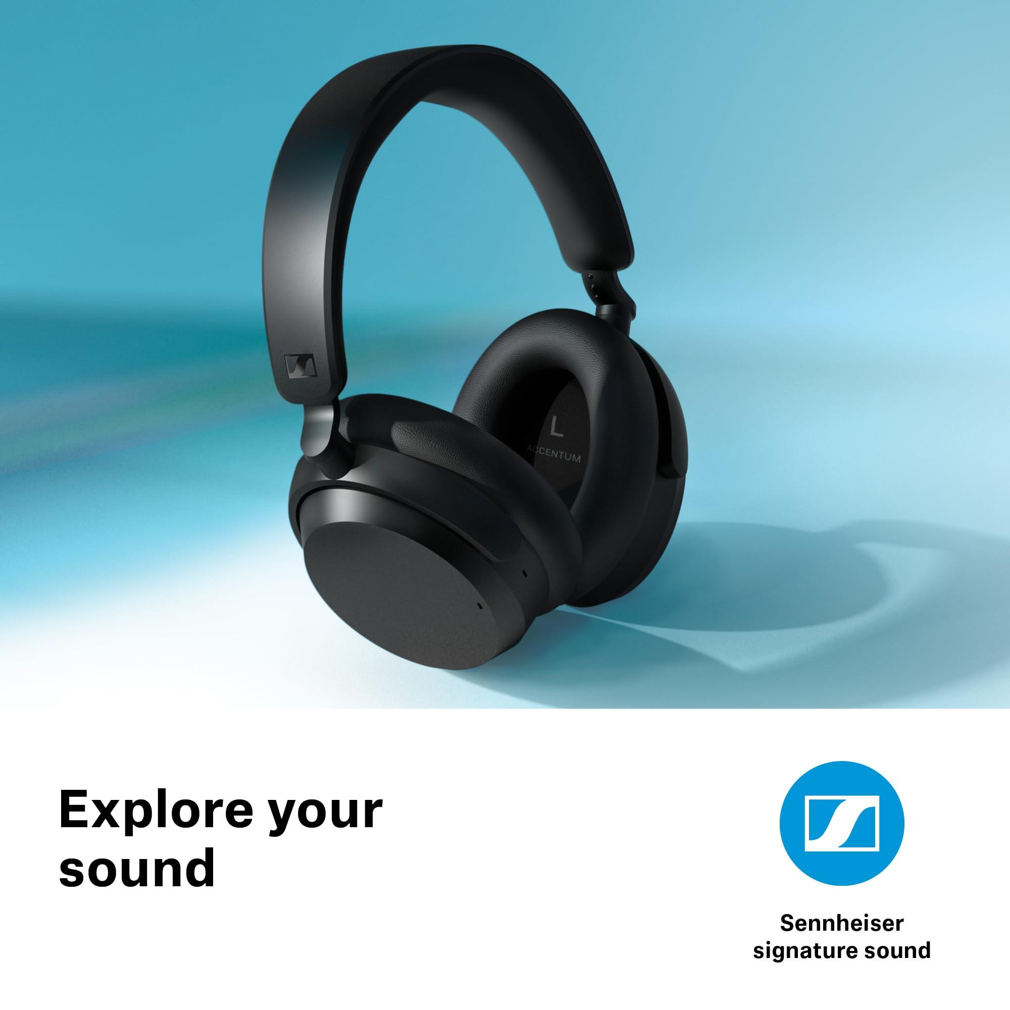 Sennheiser Sennheiser ACCENTUM Wireless Bluetooth Headphones - 50-Hour Battery Life, Audio, Hybrid Noise Cancelling (ANC), All-Day Comfort and Clear Voice Pick-up for Calls, Black