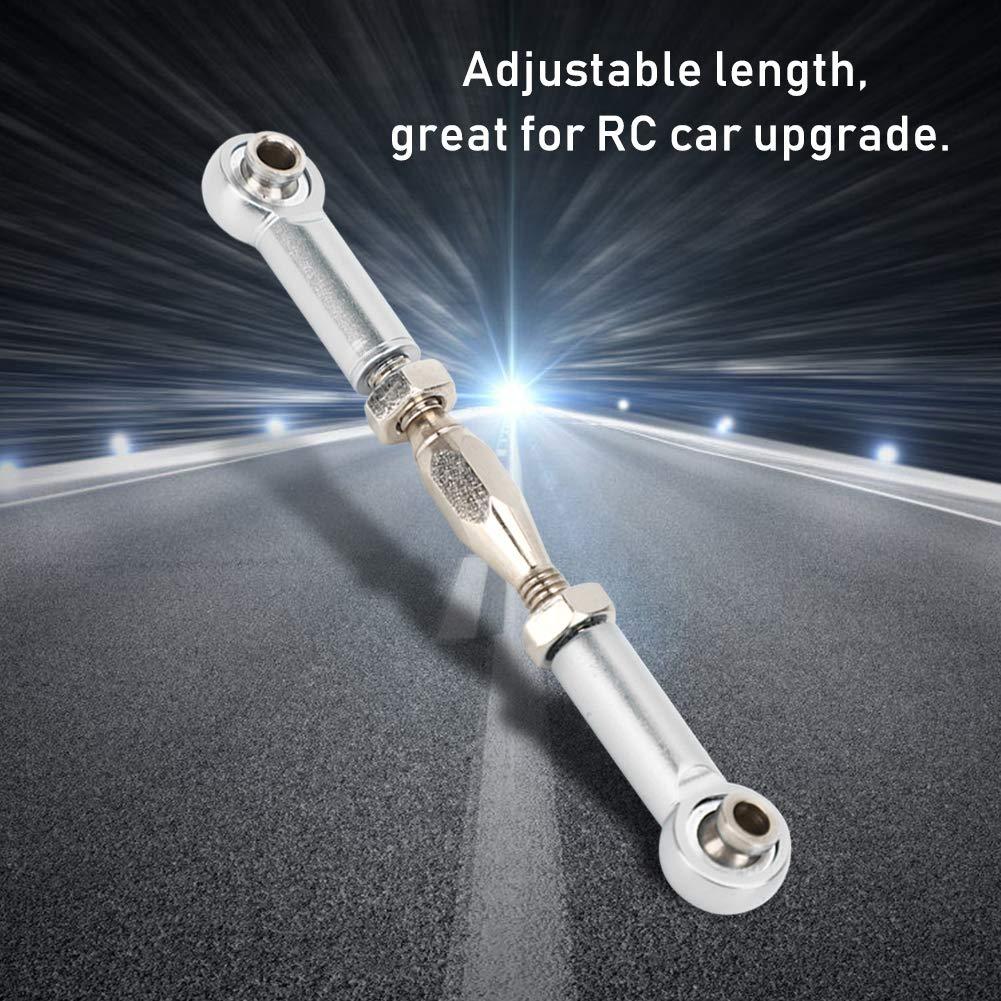 MUNEFE MUNEFE RC Stee Links, RC Car Push Rod, RC Stee Rod Links, Suitable for Ensu The Reliable Performance of Your Rc Model(Sier)