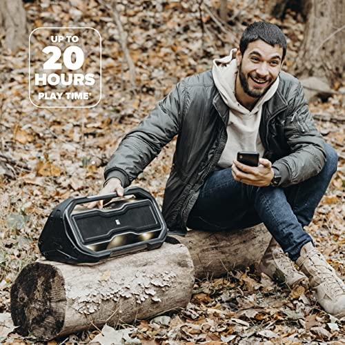 Altec Lansing Altec Lansing ROCKBOX XL Wireless Bluetooth Speaker, Portable Waterproof Speaker with 20 Hour Playtime and 5 Illuminating LED Light Modes, Floating Wireless Speaker for Indoors and Outdoors