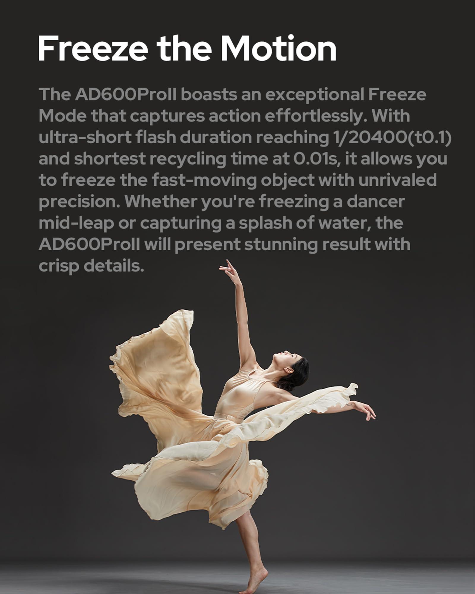 GODOX Godox AD600 Pro II Strobe Light Photography,AD600Pro 600Ws Outdoor Studio Flash Monolight,TTL 2.4G Wireless System,40W Bi-Color LED Modeling Light Compatible with Canon Nikon Sony Olympus FUJIFILM