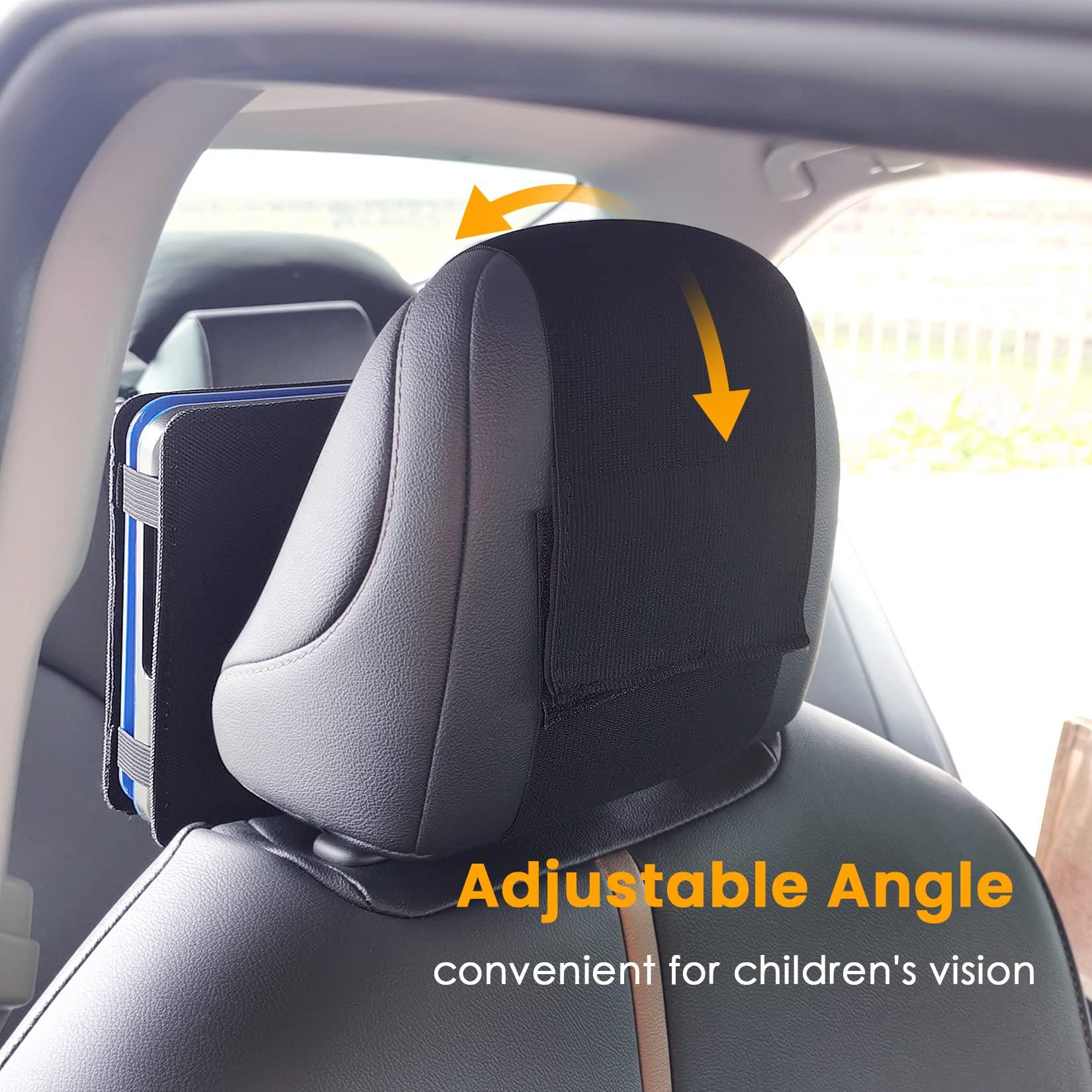 N\A Portable DVD Player Headrest Mount Holder Car Headrest Mount Holder Strap Case for Swivel & Flip Style Portable DVD Player with 10 inch to 10.5 inch Screen (XCZB-10)