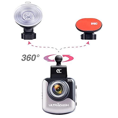 Cansonic UltraDash Dash Cam, Magnetic Charging Mount, HDR High-end Night Image Sensor, 6 Layers Glass F1.8 140 Degree Wide Angle Lens, G-Sensor, 2 Inch LCD, Super Capacitor, Loop Recording