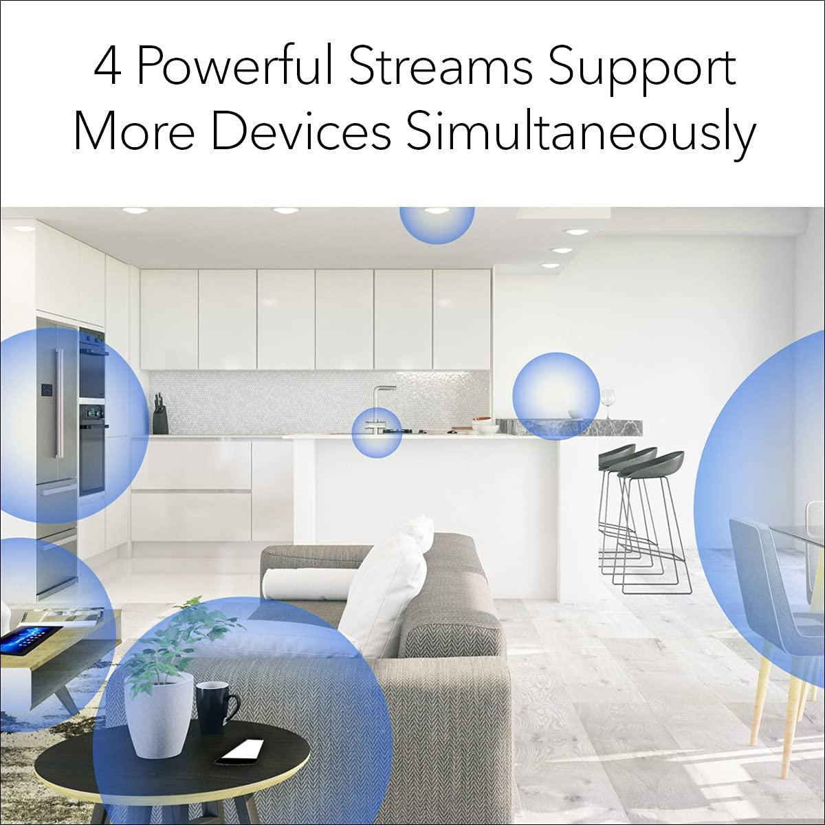 NETGEAR NETGEAR Nighthawk Advanced Whole Home Mesh Dual Band WiFi 6 System (MK72) AX3000 Router with 1 Satellite Extender, Coverage up to 3,000 sq. ft. and 35+ Devices