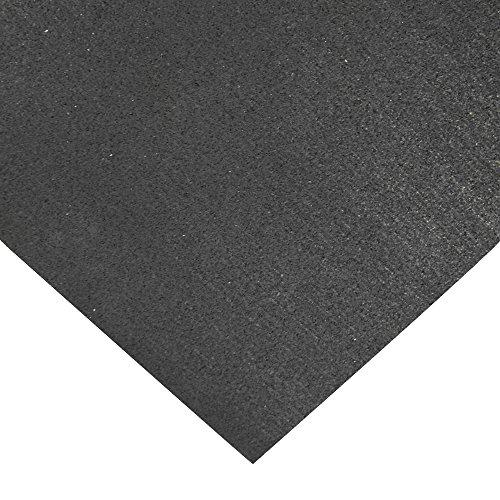 Rubber-Cal Rubber-Cal Recycled Flooring 1/4 in. x 4 ft. x 2 ft. - Black Rubber Mats