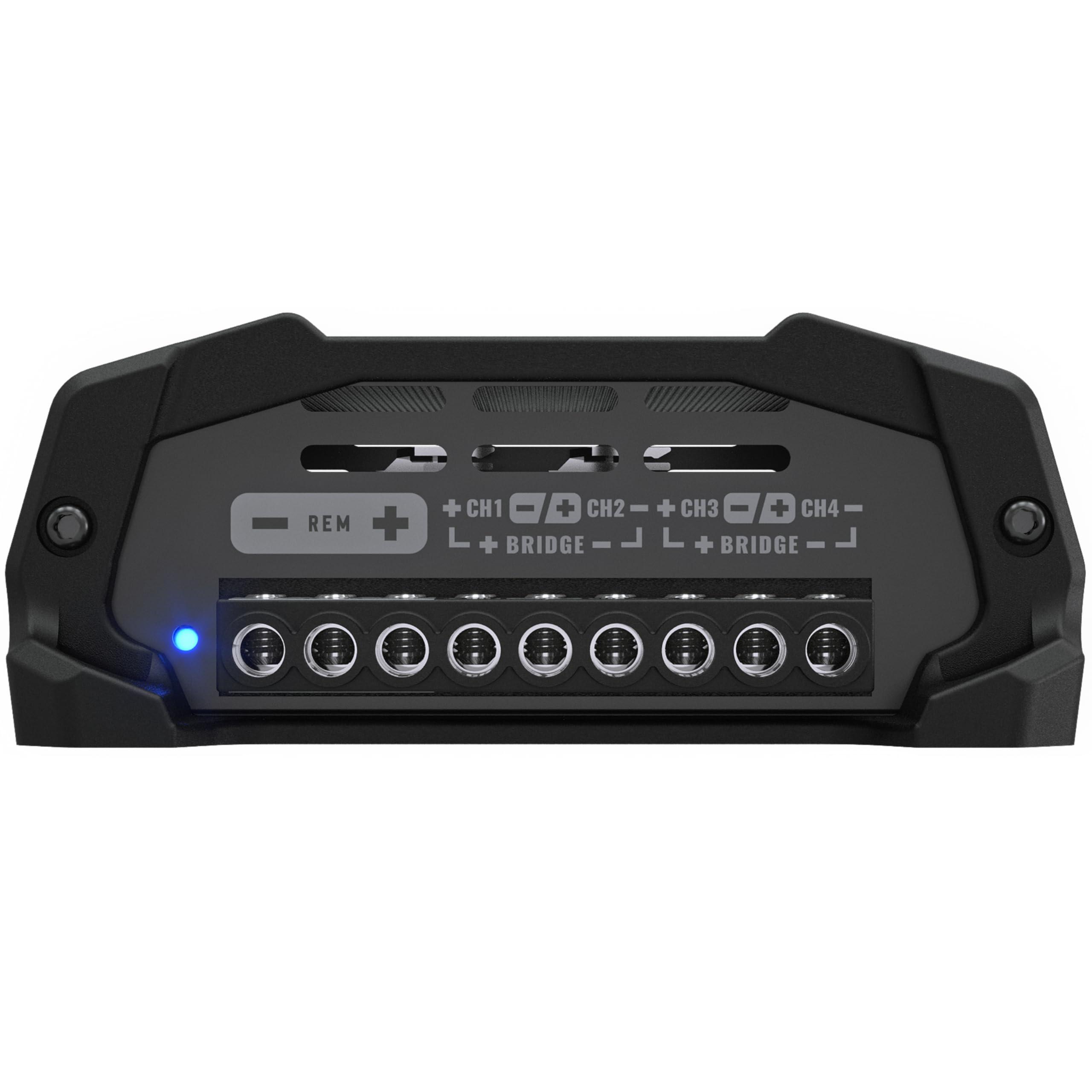 Stetsom Stetsom HL 400x4 2 Ohms - Compact Digital 4 Channel Amplifier, 400W RMS 400x4, Full Range, High Input, Bass Boost Gain + 14db (Variable Adjustment 30-75hz), Multichannel, Digital Sound, Crossover