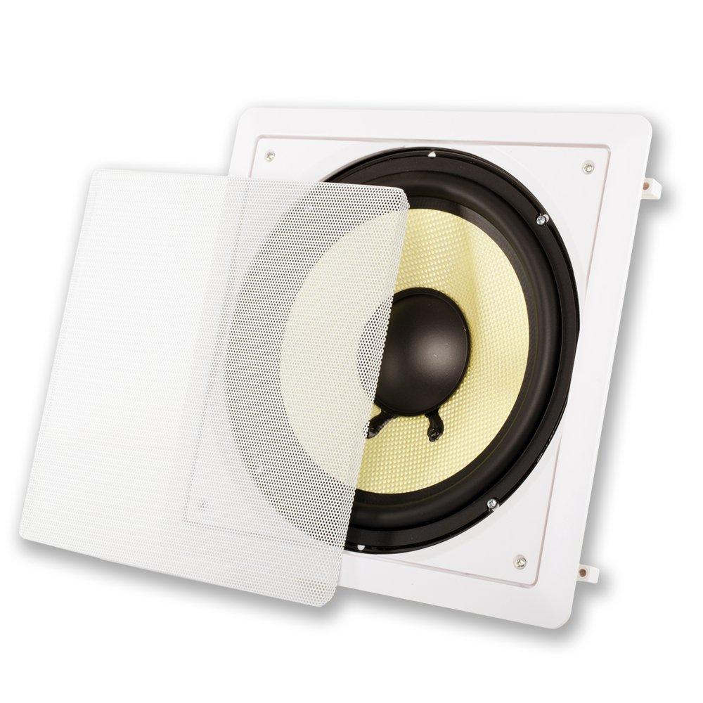 Acoustic Audio by Goldwood Acoustic Audio HD-S10 in Wall 10" Home Theater Passive Subwoofer Speaker and Amplifier