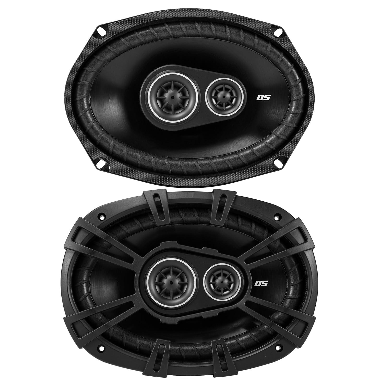 Enrock Marine JVC KD-T92MBS Marine Boat Yacht Radio Stereo USB AUX CD Player Receiver Bundle Combo with 2X Kicker 6x9 Inch 360 Watt Car Coaxial 3-Way Audio Speakers + Enrock 50 Foot 16-Gauge Speaker Wire