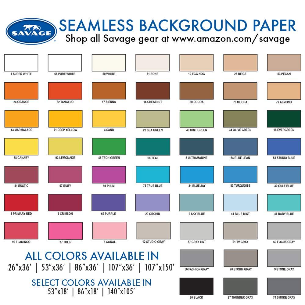 Savage Savage Seamless Paper Photography Backdrop - Color #17 Sienna, Size 53 Inches Wide x 36 Feet Long, Backdrop for YouTube Videos, Streaming, Interviews and Portraits - Made in USA