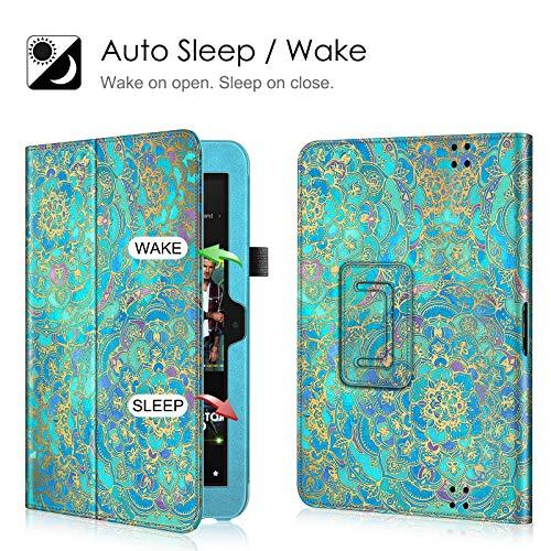 Fintie Fintie Folio Case for Kindle Fire HD 8.9\" - Slim Fit Leather Case with Auto Sleep/Wake for Amazon Kindle Fire HD 8.9 (Will not fit HDX Models) - Shades of Blue