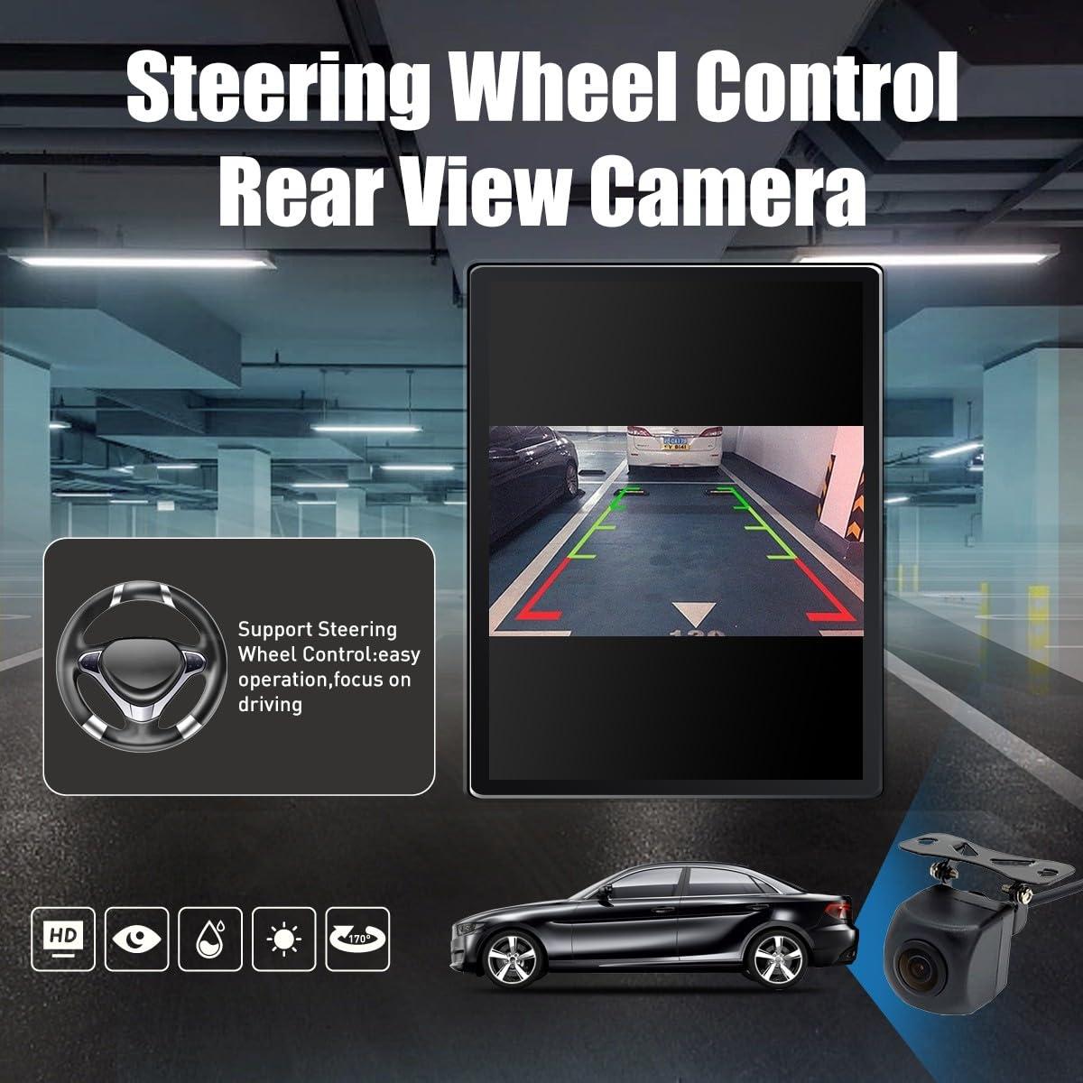 KUNFINE Kunfine Tesla Style Car CarPlay Android Auto Navigation Stereo GPS Radio Reverse Camera 9.7" IPS Touchscreen Headunit Tablet Media Player for Hummer H2 2002-2007, if Applicable Quad Core 2G+32G