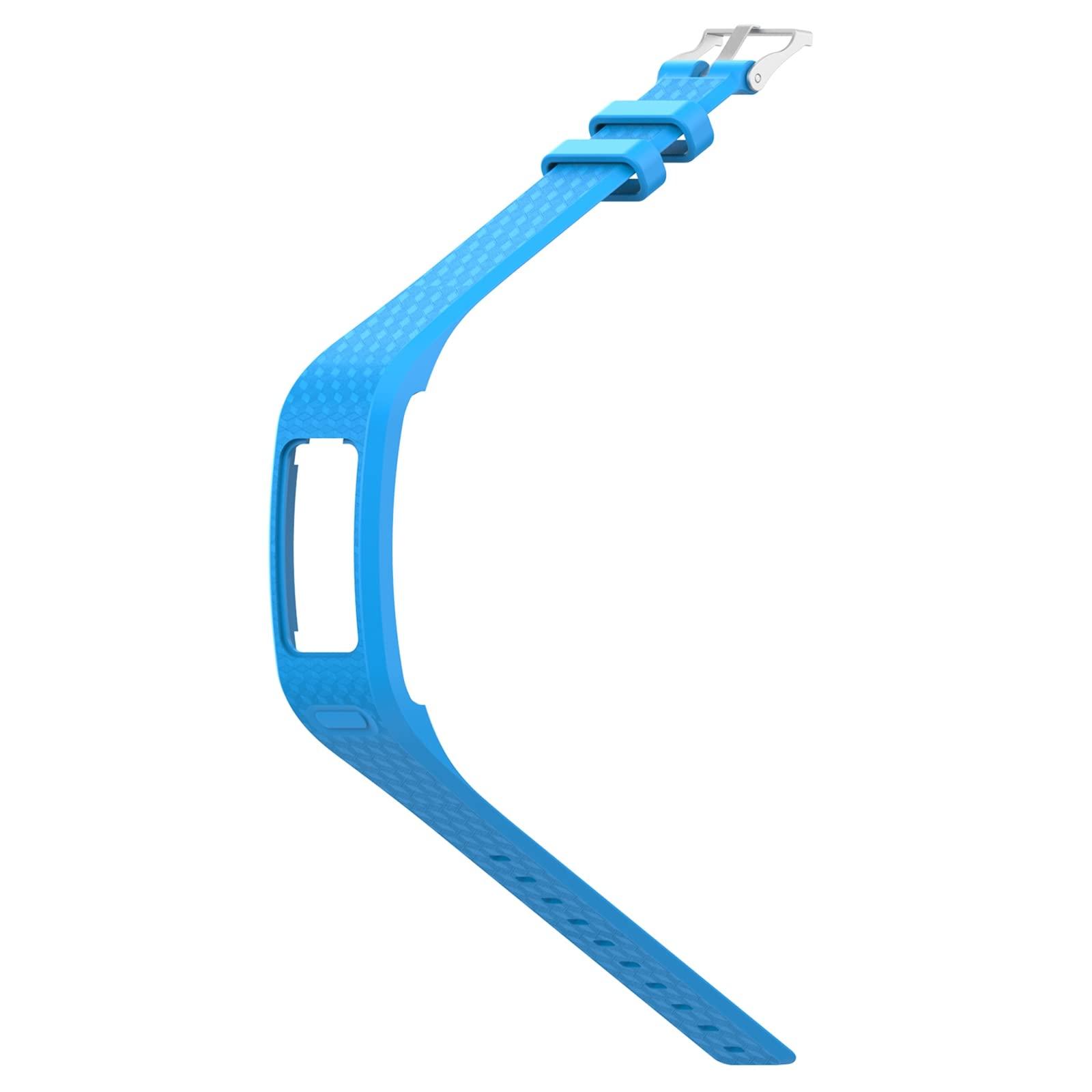 MODJUEGO MODJUEGO Silicone Watchband Strap for Garmin VivoFit 2/1 Fitness Replacement (Small, Blue)