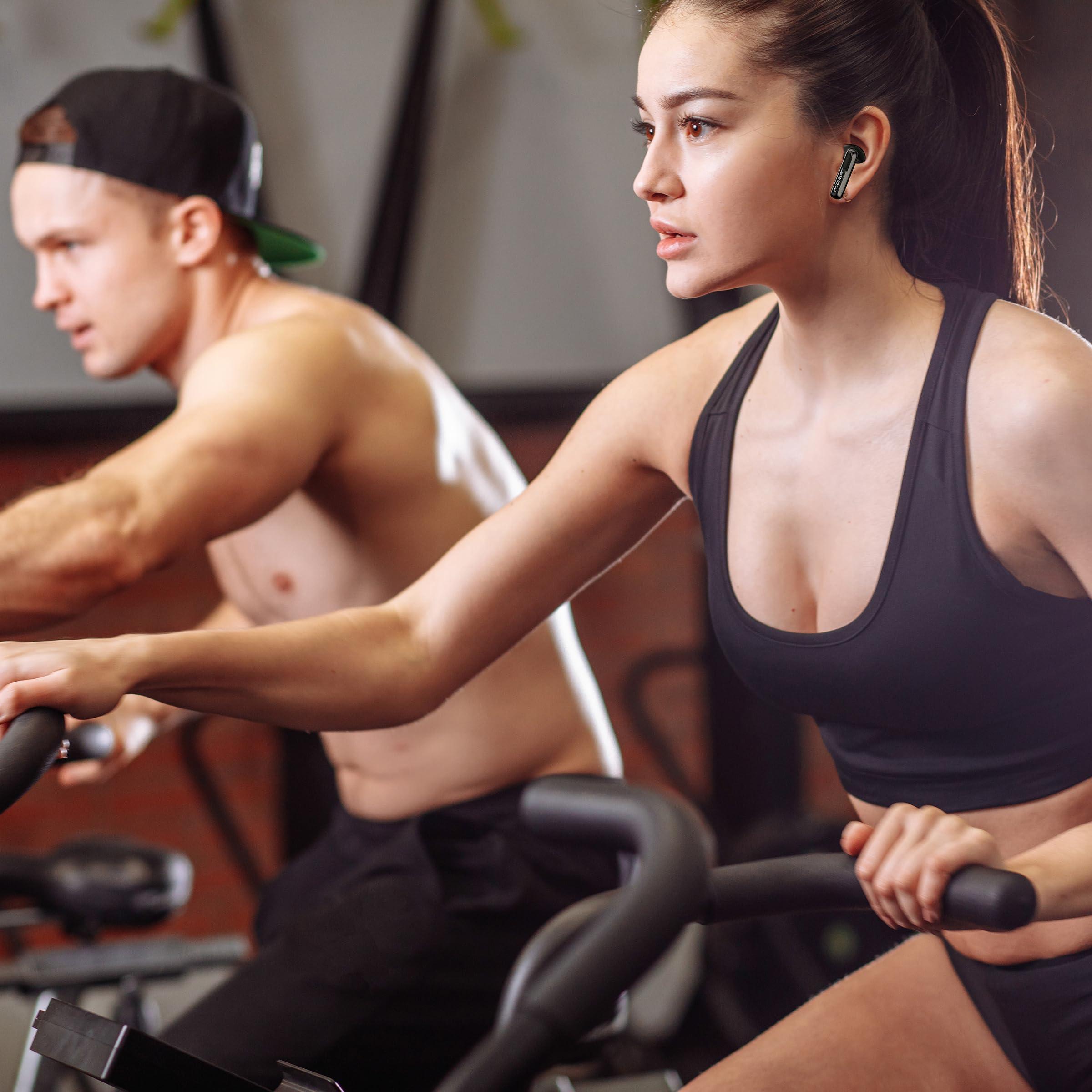 Morpheus 360 Morpheus 360 Nemesis ANC Wireless Noise Canceling Headphones TW2750B, Bluetooth in Ear Earphones, Magnetic Charging Case, 30H Playtime, Pure Black