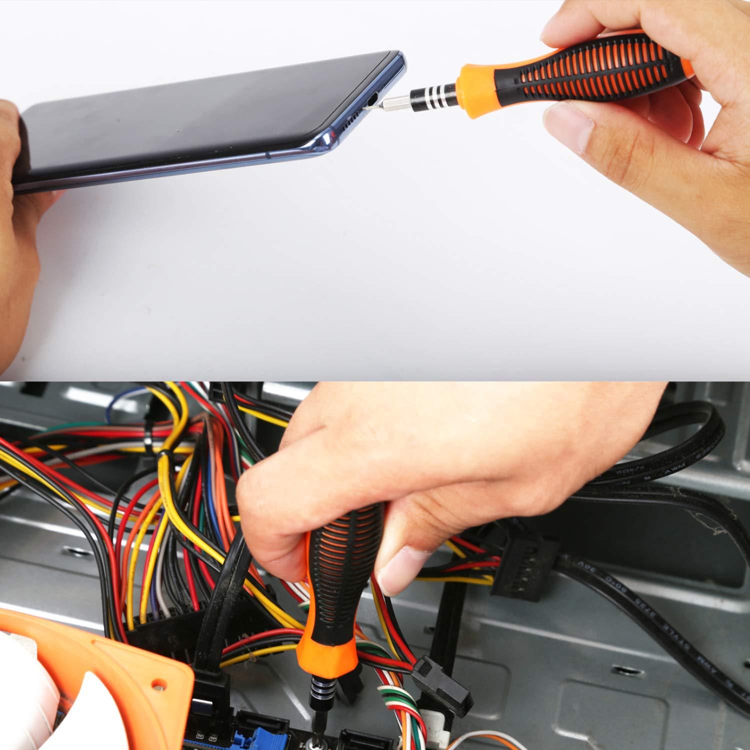 Harita 31 in 1 Magnetic Screwdriver Set with Non-Slip Handle, Small Screwdrivers Repair Tool Kit for iPhone, iPad, Computer, Watch, Glasses, Camera, Electronic