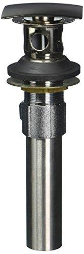 DELTA FAUCET Delta Faucet 72177-PN Square Metal Pop-Up Bathroom Sink Drain with Overflow, Polished Nickel