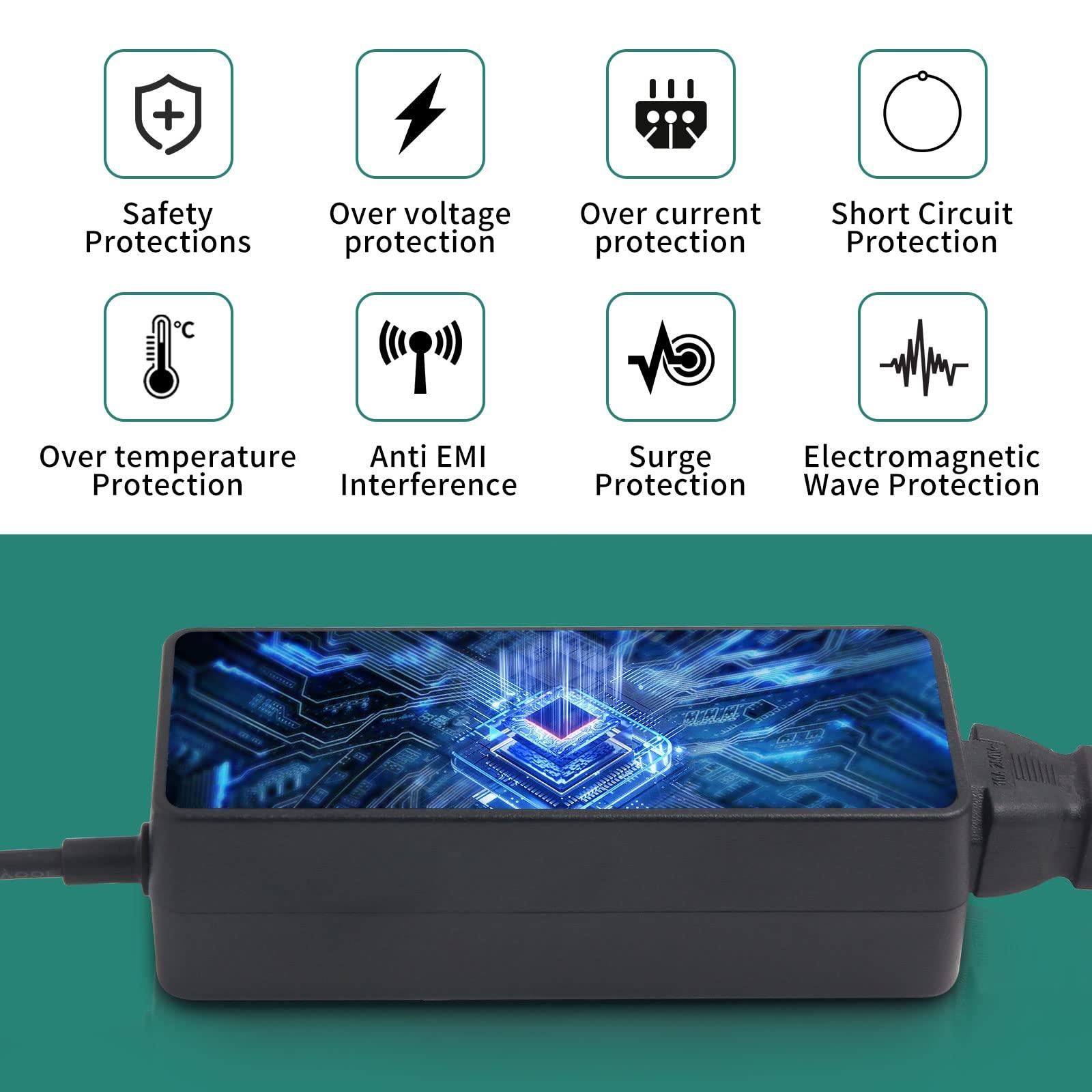 YOOFONE YOOFONE 5V 6A Power Supply, 30W Switching Power Adapter AC 100-240V to DC 5 Volt 6A 5A 4A 3A 2A 1A Transformers Tip 5.5x2.5mm for LED Strips CCTV Cameras