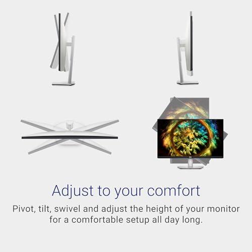 Dell Dell S2721QS Monitor 27 Inch, 4K UHD (3840 x 2160) IPS Display, Ultra-Thin Bezel, AMD FreeSync, HDMI, DisplayPort, VESA Certified - Silver