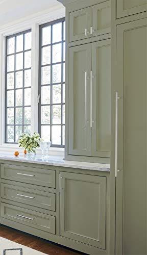 Amerock Amerock | Cabinet Pull | Stainless Steel | 21-7/16 inch (544 mm) Center to Center | Bar Pulls | 1 Pack | Drawer Pull | Drawer Handle | Cabinet Hardware