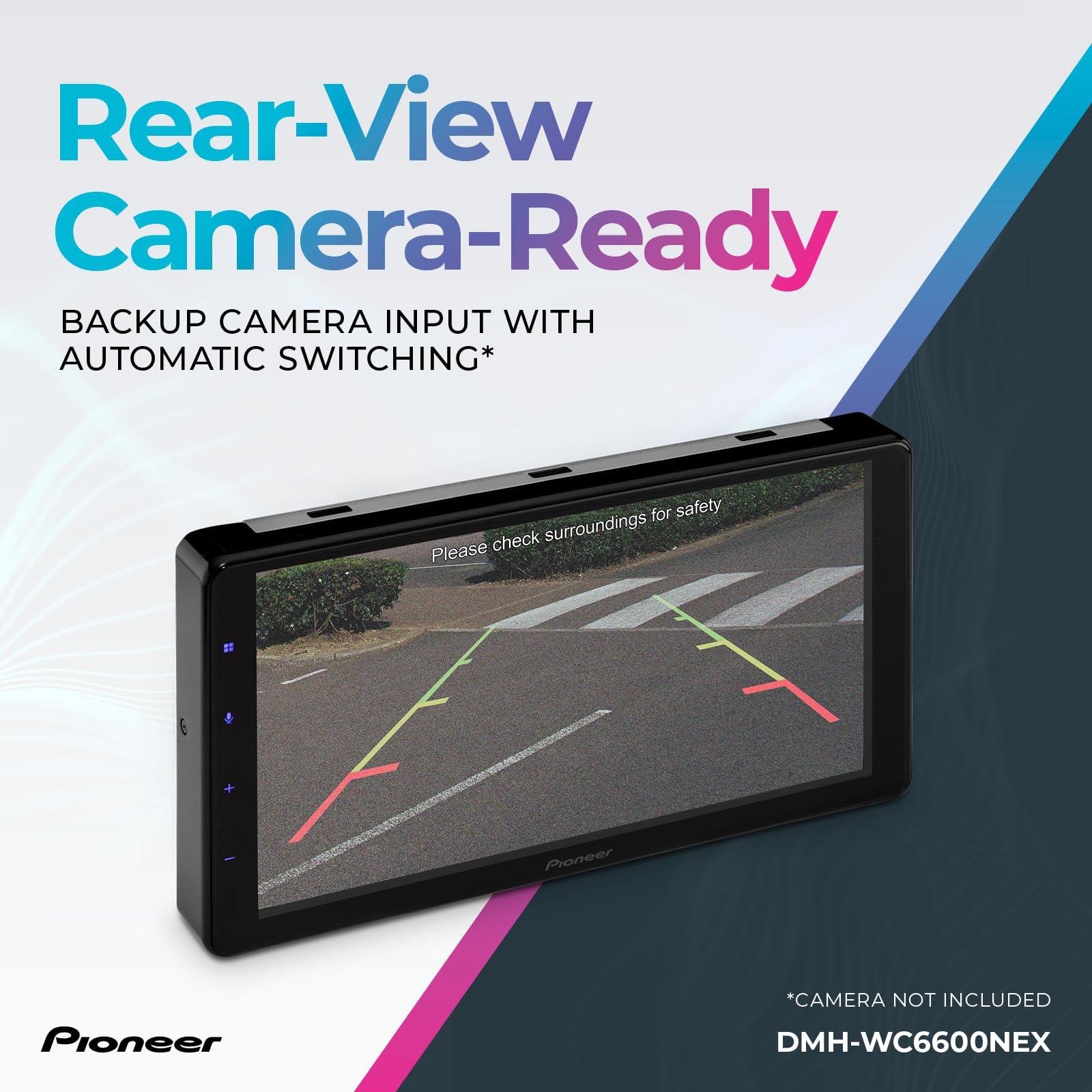 PIONEER Pioneer DMH-WC6600NEX Digital Multimedia Receiver with Wireless Apple CarPlay and Android Auto, 9\" Floating Capacitive Touchscreen, Modular Double-DIN, Built-In Bluetooth, WiFi and Amazon Alexa