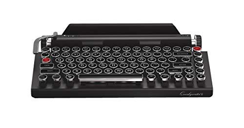 QWERKYTOYS QWERKYTOYS Qwerkywriter S Typewriter Inspired Retro Mechanical Wired & Wireless Keyboard with Tablet Stand
