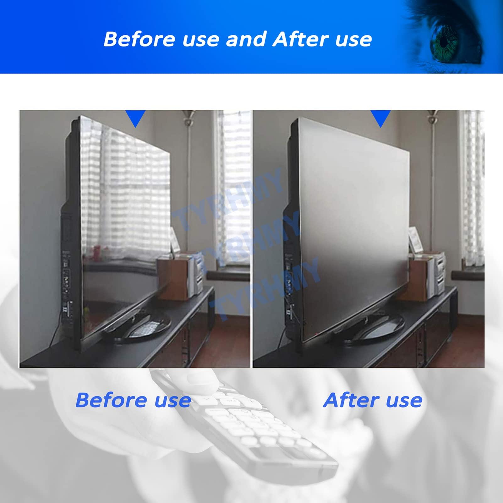 TYRHMY TYRHMY 43~75 Inch Anti-Glare TV Screen Protector - Anti- UV Film, Filter Blocking Blue Light from 400 to 450Nm for LCD, LED, 4K OLED & QLED HDTV,50inTV 43.34inx24.40in