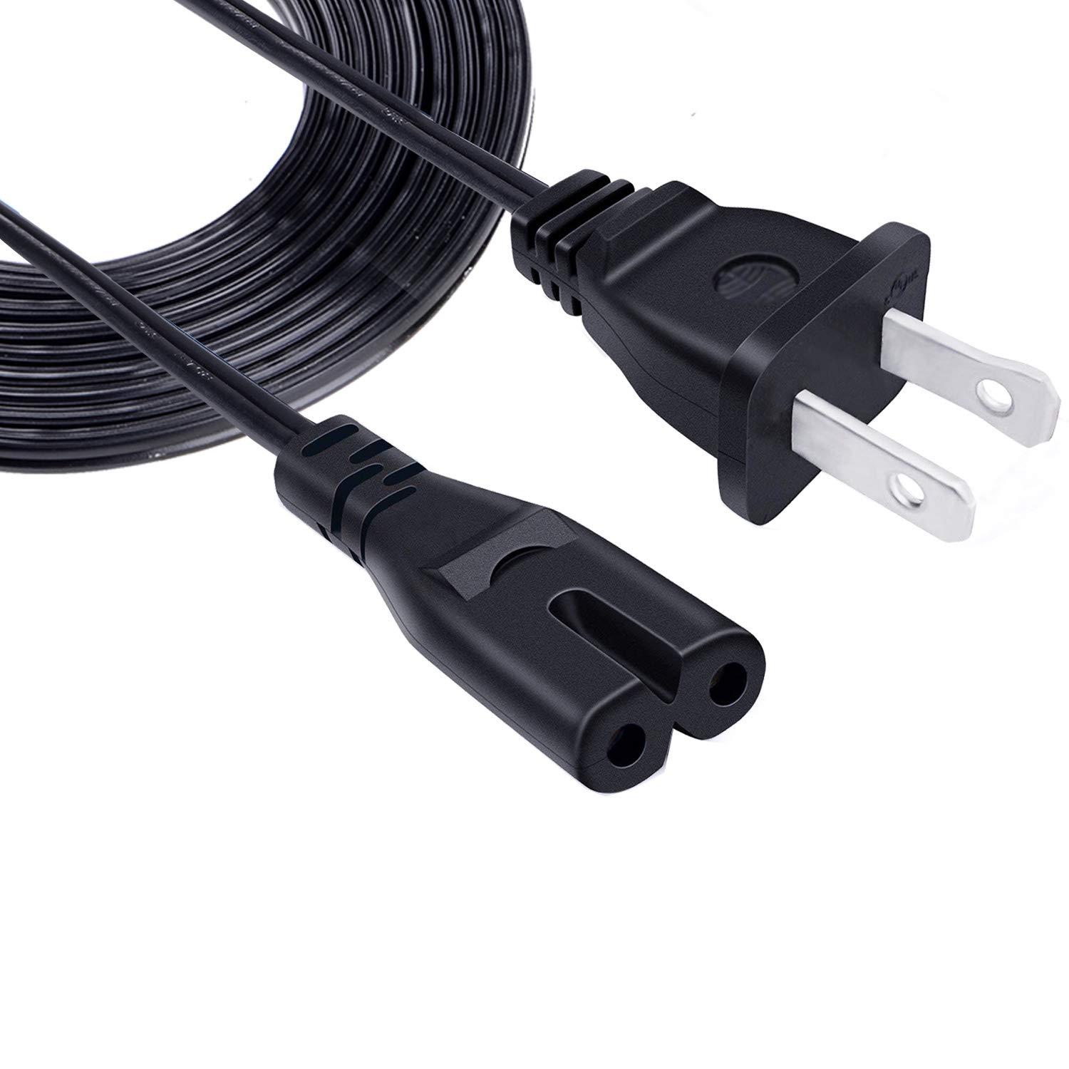 Saireed Power Cable 8ft Power Cord for Samsung 24" 32" 40" 43" 48" 49" 50" 55" 60" 65" 75" inch LCD HD Smart 4K Curved TV HDTV Replacement AC Cable Power Cord